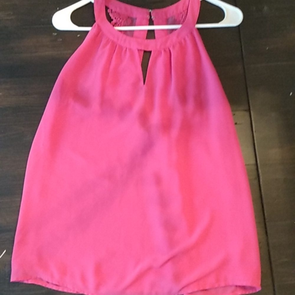 Pink dressy tank top